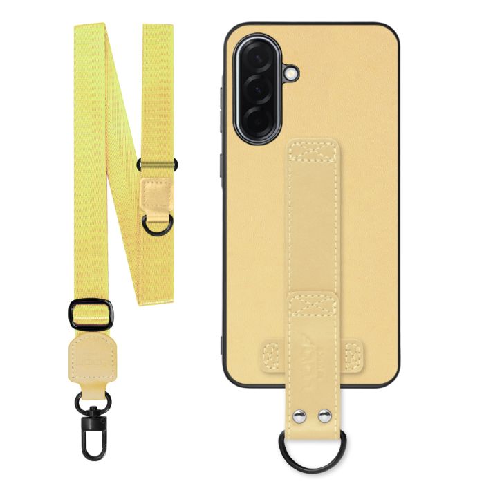 [ LOOF STRAP-SHELL (ロング+ Ver.) ] Galaxy A36 5G SC-54F スマホケース 背面 ケース カバー ハードケース ショルダーベルト  本革 [ Galaxy A36 5G ]