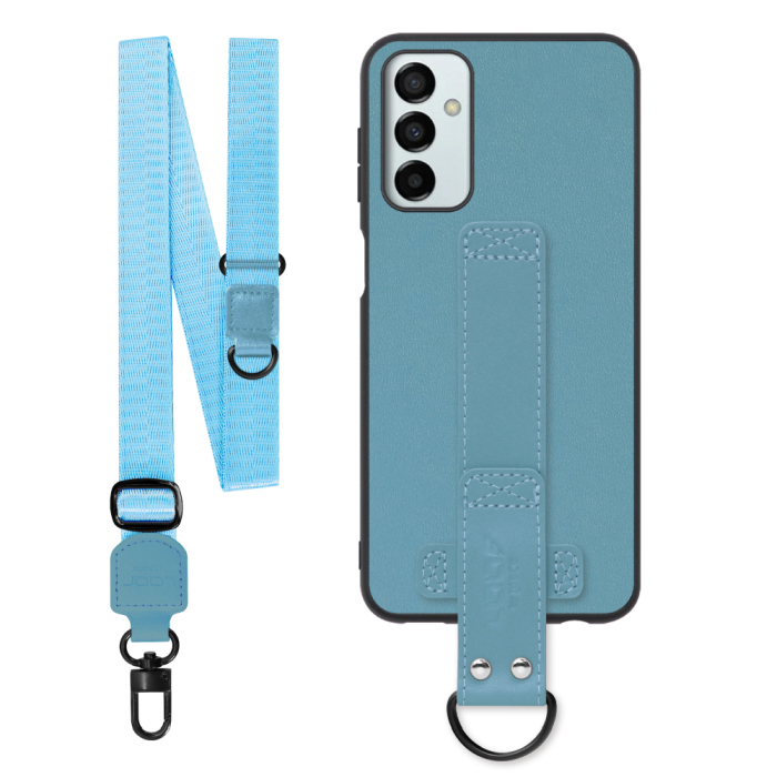 [ LOOF STRAP-SHELL (ロング+ Ver.) ] Galaxy M23 5G m235g スマホケース 背面 ケース カバー ハードケース ショルダーベルト  本革 [ Galaxy M23 5G ]