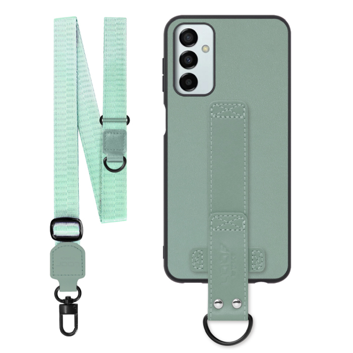 [ LOOF STRAP-SHELL (ロング+ Ver.) ] Galaxy M23 5G m235g スマホケース 背面 ケース カバー ハードケース ショルダーベルト  本革 [ Galaxy M23 5G ]