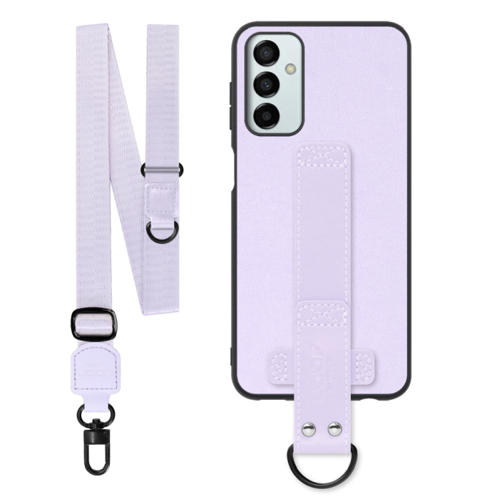 [ LOOF STRAP-SHELL (ロング+ Ver.) ] Galaxy M23 5G m235g スマホケース 背面 ケース カバー ハードケース ショルダーベルト  本革 [ Galaxy M23 5G ]