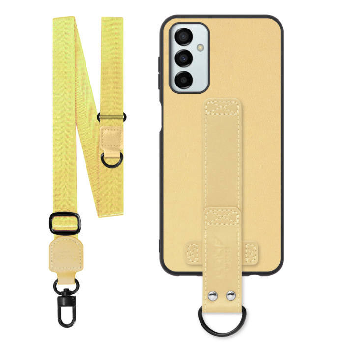 [ LOOF STRAP-SHELL (ロング+ Ver.) ] Galaxy M23 5G m235g スマホケース 背面 ケース カバー ハードケース ショルダーベルト  本革 [ Galaxy M23 5G ]