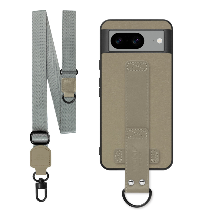 [ LOOF STRAP-SHELL (ロング+ Ver.) ] Google pixel 8 googlepixel8 Pixel8 ピクセル8 スマホケース 背面 ケース カバー ハードケース ショルダーベルト  本革 [ Google Pixel 8 ]