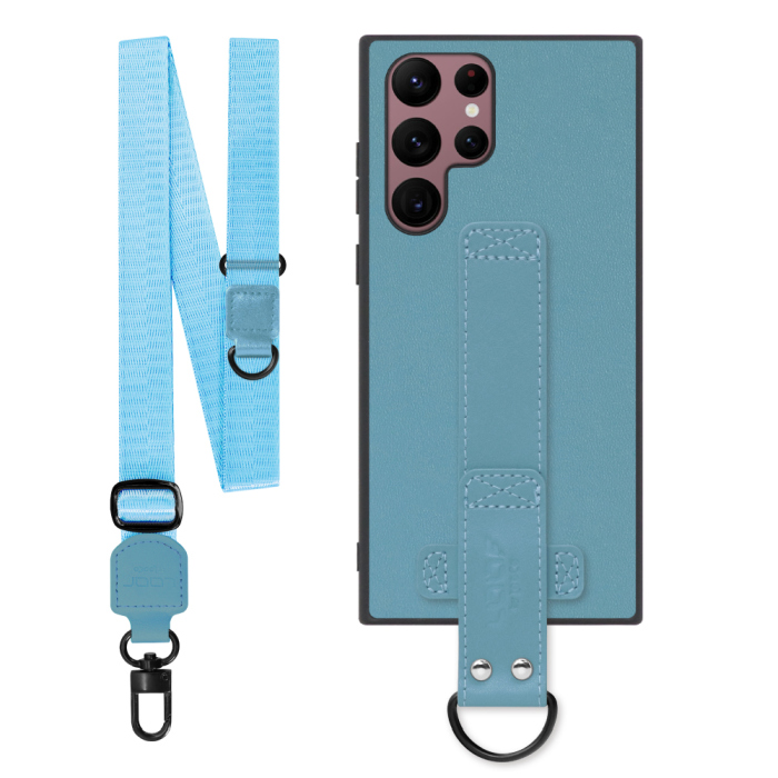 [ LOOF STRAP-SHELL (ロング+ Ver.) ] Galaxy S22 Ultra SC-52C / SCG14 s22ultra スマホケース 背面 ケース カバー ハードケース ショルダーベルト  本革 [ Galaxy S22 Ultra ]