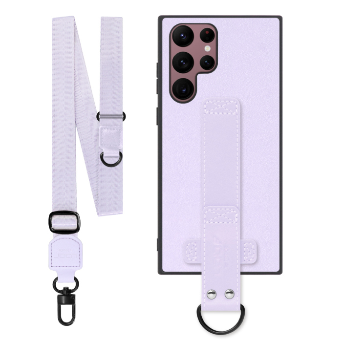 [ LOOF STRAP-SHELL (ロング+ Ver.) ] Galaxy S22 Ultra SC-52C / SCG14 s22ultra スマホケース 背面 ケース カバー ハードケース ショルダーベルト  本革 [ Galaxy S22 Ultra ]