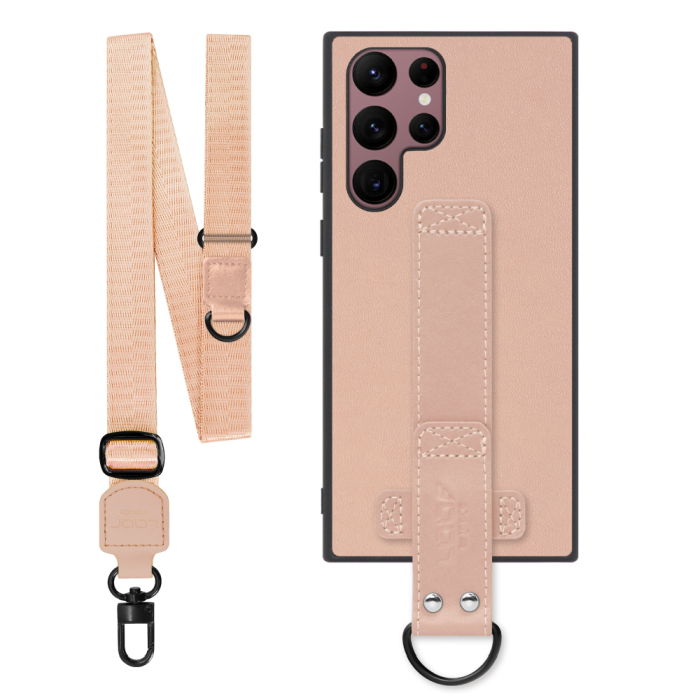 [ LOOF STRAP-SHELL (ロング+ Ver.) ] Galaxy S22 Ultra SC-52C / SCG14 s22ultra スマホケース 背面 ケース カバー ハードケース ショルダーベルト  本革 [ Galaxy S22 Ultra ]