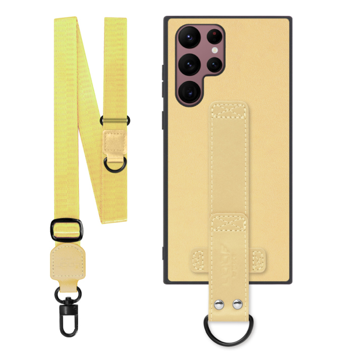 [ LOOF STRAP-SHELL (ロング+ Ver.) ] Galaxy S22 Ultra SC-52C / SCG14 s22ultra スマホケース 背面 ケース カバー ハードケース ショルダーベルト  本革 [ Galaxy S22 Ultra ]