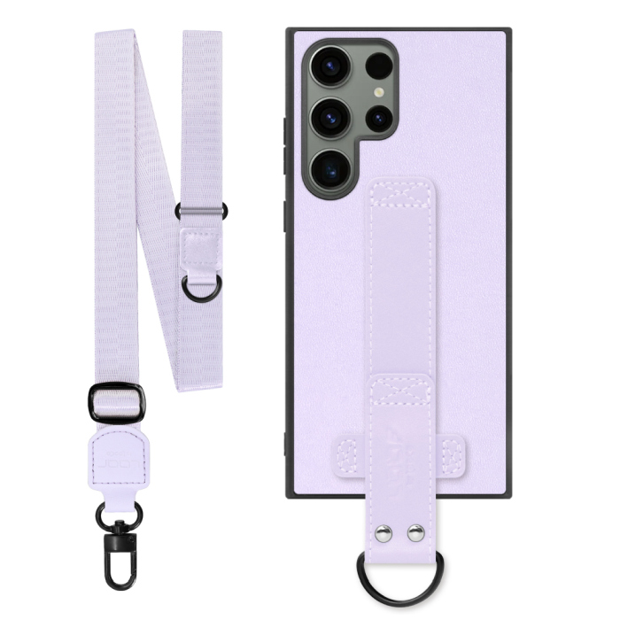 [ LOOF STRAP-SHELL (ロング+ Ver.) ] Galaxy S23 Ultra s23ultra スマホケース 背面 ケース カバー ハードケース ショルダーベルト  本革 [ Galaxy S23 Ultra ]