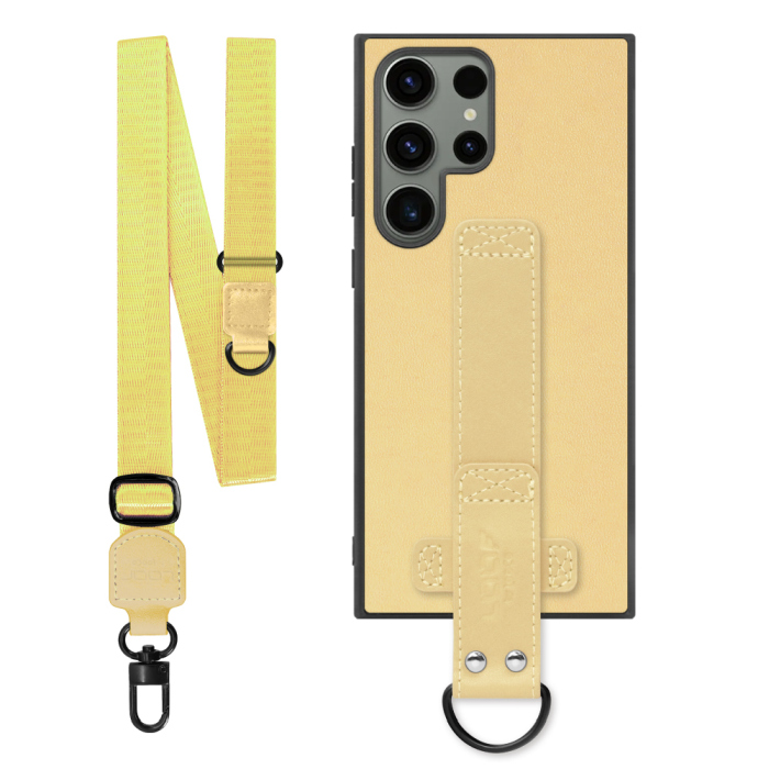 [ LOOF STRAP-SHELL (ロング+ Ver.) ] Galaxy S23 Ultra s23ultra スマホケース 背面 ケース カバー ハードケース ショルダーベルト  本革 [ Galaxy S23 Ultra ]