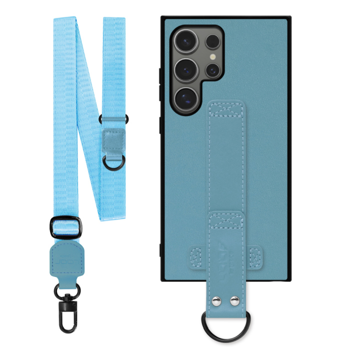 [ LOOF STRAP-SHELL (ロング+ Ver.) ] Galaxy S24 Ultra s24ultra スマホケース 背面 ケース カバー ハードケース ショルダーベルト  本革 [ Galaxy S24 Ultra ]