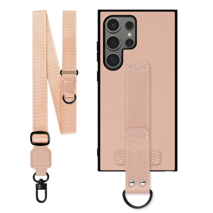 [ LOOF STRAP-SHELL (ロング+ Ver.) ] Galaxy S24 Ultra s24ultra スマホケース 背面 ケース カバー ハードケース ショルダーベルト  本革 [ Galaxy S24 Ultra ]