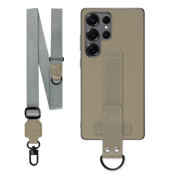 [ LOOF STRAP-SHELL (ロング+ Ver.) ] Galaxy S25 Ultra SC-52F スマホケース 背面 ケース カバー ハードケース ショルダーベルト  本革 [ Galaxy S25 Ultra ]