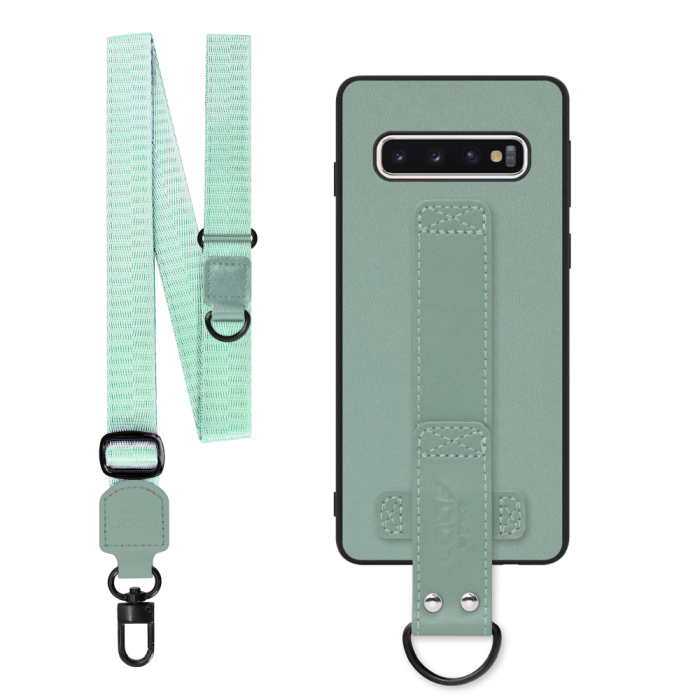 [ LOOF STRAP-SHELL (ロング+ Ver.) ] Galaxy S10 SC-03L / SCV41 galaxys10 スマホケース 背面 ケース カバー ハードケース ショルダーベルト  本革 [ Galaxy S10 ]