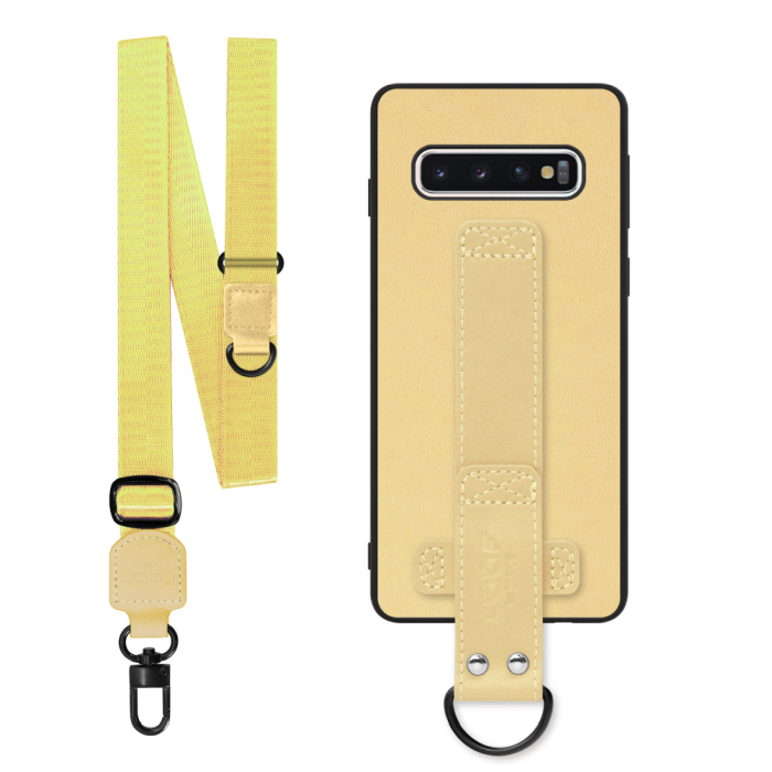[ LOOF STRAP-SHELL (ロング+ Ver.) ] Galaxy S10 SC-03L / SCV41 galaxys10 スマホケース 背面 ケース カバー ハードケース ショルダーベルト  本革 [ Galaxy S10 ]