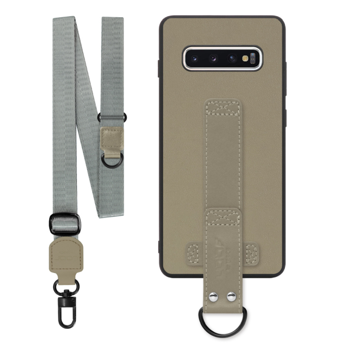 [ LOOF STRAP-SHELL (ロング+ Ver.) ] Galaxy S10+ SC-04L / SCV42 s10plus s10 plus スマホケース 背面 ケース カバー ハードケース ショルダーベルト  本革 [ Galaxy S10+ ]
