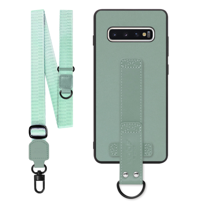 [ LOOF STRAP-SHELL (ロング+ Ver.) ] Galaxy S10+ SC-04L / SCV42 s10plus s10 plus スマホケース 背面 ケース カバー ハードケース ショルダーベルト  本革 [ Galaxy S10+ ]
