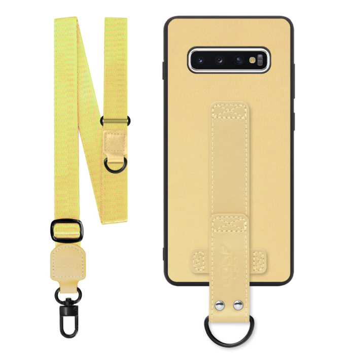 [ LOOF STRAP-SHELL (ロング+ Ver.) ] Galaxy S10+ SC-04L / SCV42 s10plus s10 plus スマホケース 背面 ケース カバー ハードケース ショルダーベルト  本革 [ Galaxy S10+ ]