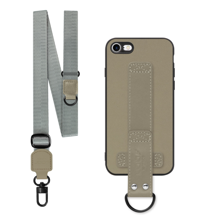 [ LOOF STRAP-SHELL (ロング+ Ver.) ] iPhone 7 / 8 / SE (第2/3世代) iphone7 iphone8 iphonese se2 se3 スマホケース 背面 ケース カバー ハードケース ショルダーベルト  本革 [ iPhone 7 / 8 / SE (第2/3世代) ]