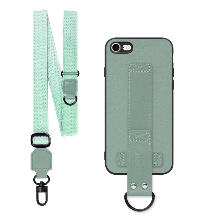 [ LOOF STRAP-SHELL (ロング+ Ver.) ] iPhone 7 / 8 / SE (第2/3世代) iphone7 iphone8 iphonese se2 se3 スマホケース 背面 ケース カバー ハードケース ショルダーベルト  本革 [ iPhone 7 / 8 / SE (第2/3世代) ]
