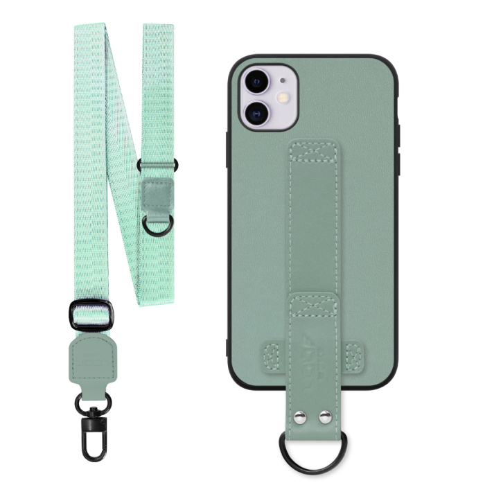 [ LOOF STRAP-SHELL (ロング+ Ver.) ] iPhone 11 iPhone11 スマホケース 背面 ケース カバー ハードケース ショルダーベルト  本革 [ iPhone 11 ]