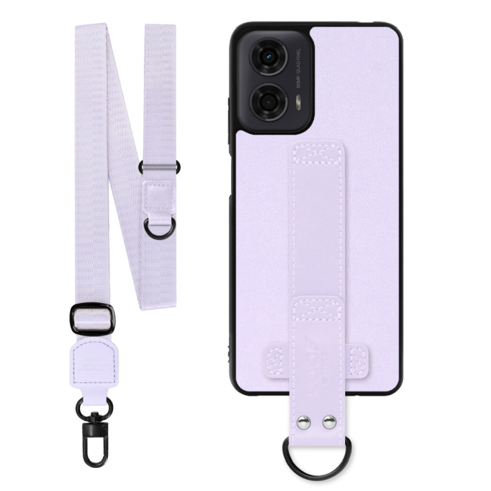 [ LOOF STRAP-SHELL (ロング+ Ver.) ] moto g24 motorola g24 スマホケース 背面 ケース カバー ハードケース ショルダーベルト  本革 [ moto g24 ]