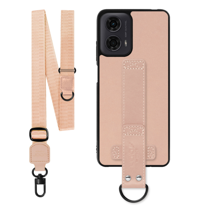 [ LOOF STRAP-SHELL (ロング+ Ver.) ] moto g24 motorola g24 スマホケース 背面 ケース カバー ハードケース ショルダーベルト  本革 [ moto g24 ]