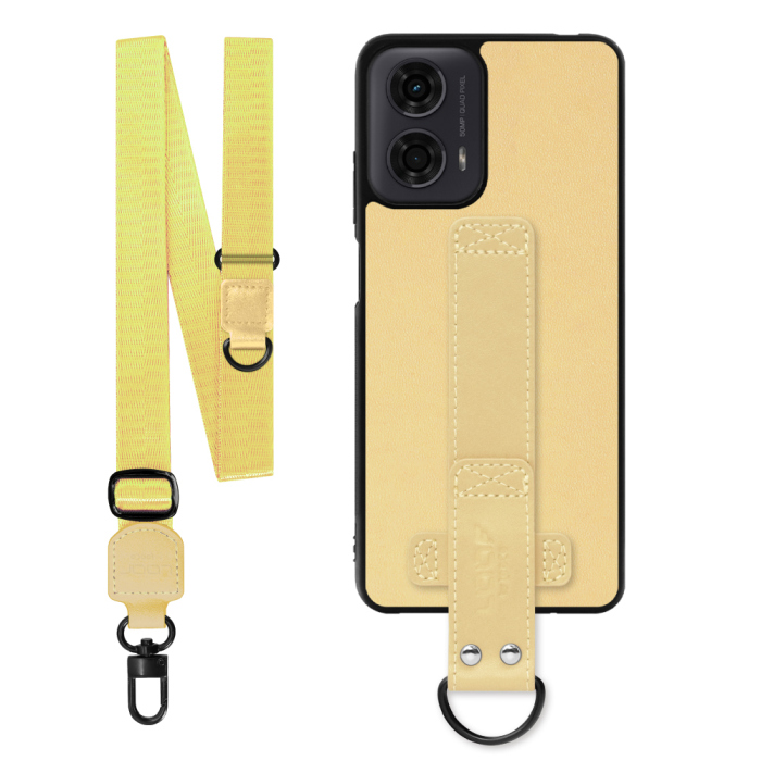 [ LOOF STRAP-SHELL (ロング+ Ver.) ] moto g24 motorola g24 スマホケース 背面 ケース カバー ハードケース ショルダーベルト  本革 [ moto g24 ]