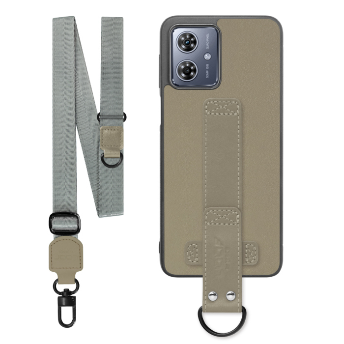 [ LOOF STRAP-SHELL (ロング+ Ver.) ] moto g64 5G / g64y 5G  スマホケース 背面 ケース カバー ハードケース ショルダーベルト  本革 [ moto g64 5G / g64y 5G ]