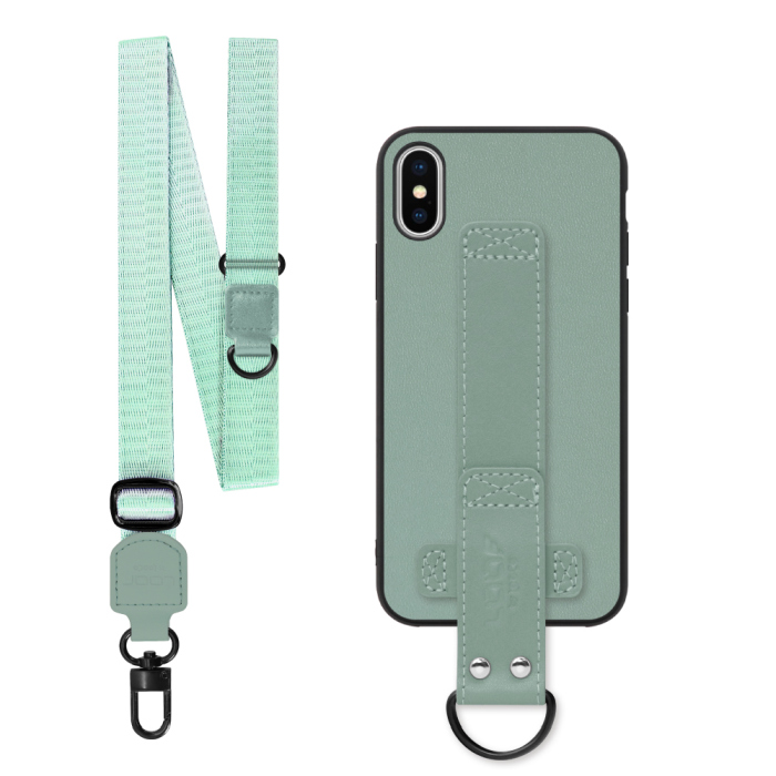 [ LOOF STRAP-SHELL (ロング+ Ver.) ] iPhone X / XS iPhonex iPhonexs スマホケース 背面 ケース カバー ハードケース ショルダーベルト  本革 [ iPhone X / XS ]