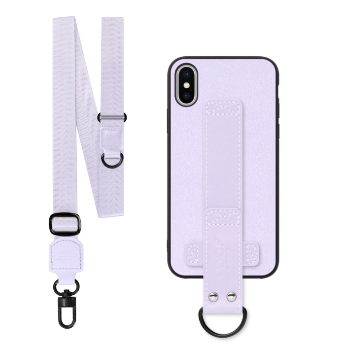 [ LOOF STRAP-SHELL (ロング+ Ver.) ] iPhone X / XS iPhonex iPhonexs スマホケース 背面 ケース カバー ハードケース ショルダーベルト  本革 [ iPhone X / XS ]