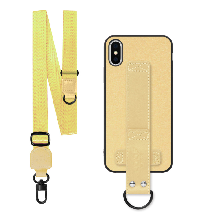 [ LOOF STRAP-SHELL (ロング+ Ver.) ] iPhone X / XS iPhonex iPhonexs スマホケース 背面 ケース カバー ハードケース ショルダーベルト  本革 [ iPhone X / XS ]