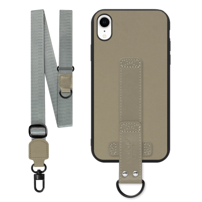 [ LOOF STRAP-SHELL (ロング+ Ver.) ] iPhone XR iPhonexr スマホケース 背面 ケース カバー ハードケース ショルダーベルト  本革 [ iPhone XR ]