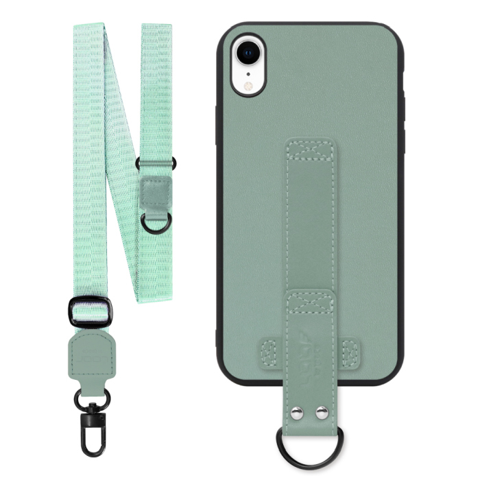 [ LOOF STRAP-SHELL (ロング+ Ver.) ] iPhone XR iPhonexr スマホケース 背面 ケース カバー ハードケース ショルダーベルト  本革 [ iPhone XR ]