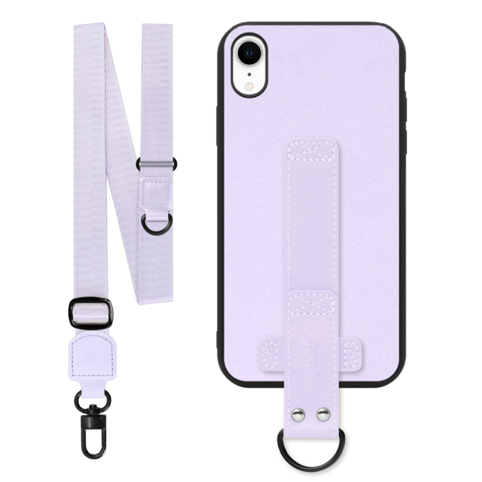 [ LOOF STRAP-SHELL (ロング+ Ver.) ] iPhone XR iPhonexr スマホケース 背面 ケース カバー ハードケース ショルダーベルト  本革 [ iPhone XR ]