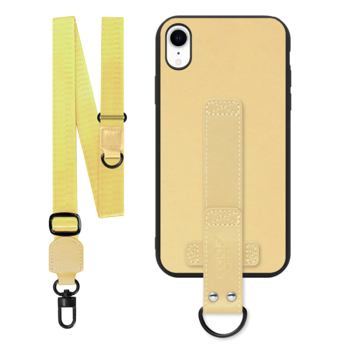 [ LOOF STRAP-SHELL (ロング+ Ver.) ] iPhone XR iPhonexr スマホケース 背面 ケース カバー ハードケース ショルダーベルト  本革 [ iPhone XR ]