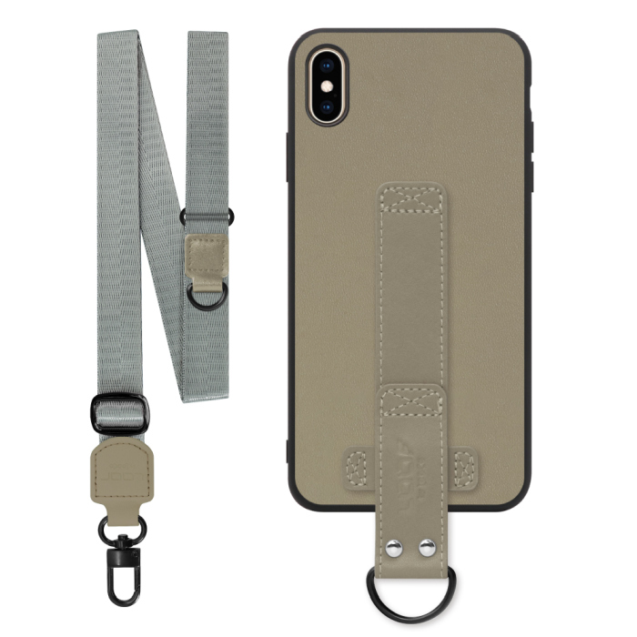 [ LOOF STRAP-SHELL (ロング+ Ver.) ] iPhone XS Max iPhonexsmax xsmax スマホケース 背面 ケース カバー ハードケース ショルダーベルト  本革 [ iPhone XS Max ]