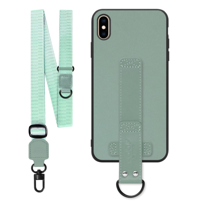 [ LOOF STRAP-SHELL (ロング+ Ver.) ] iPhone XS Max iPhonexsmax xsmax スマホケース 背面 ケース カバー ハードケース ショルダーベルト  本革 [ iPhone XS Max ]