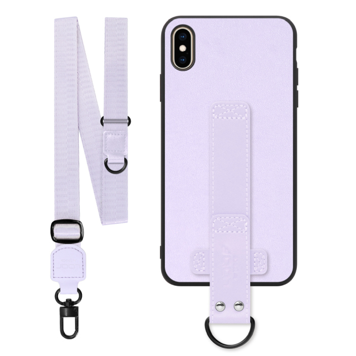 [ LOOF STRAP-SHELL (ロング+ Ver.) ] iPhone XS Max iPhonexsmax xsmax スマホケース 背面 ケース カバー ハードケース ショルダーベルト  本革 [ iPhone XS Max ]