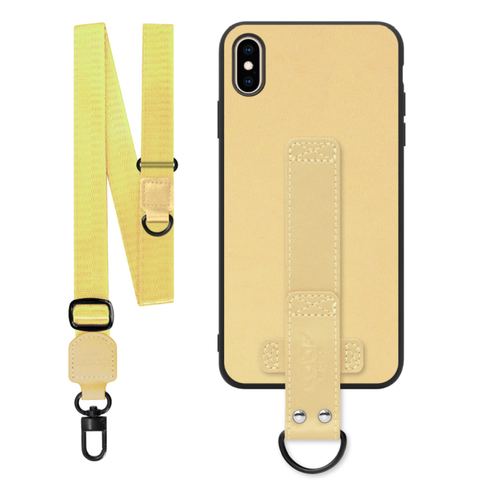 [ LOOF STRAP-SHELL (ロング+ Ver.) ] iPhone XS Max iPhonexsmax xsmax スマホケース 背面 ケース カバー ハードケース ショルダーベルト  本革 [ iPhone XS Max ]