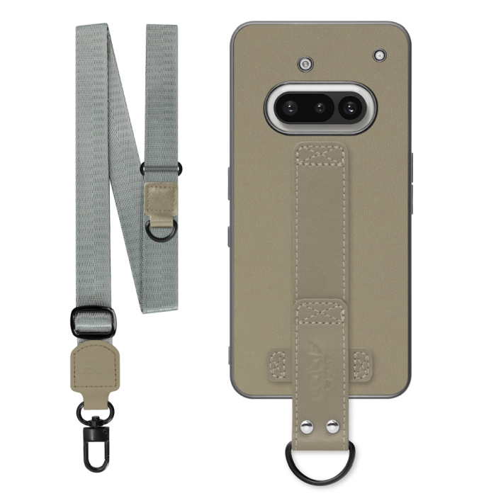 [ LOOF STRAP-SHELL (ロング+ Ver.) ] Nothing Phone (3a) Phone 3a スマホケース 背面 ケース カバー ハードケース ショルダーベルト  本革 [ Nothing Phone (3a) ]