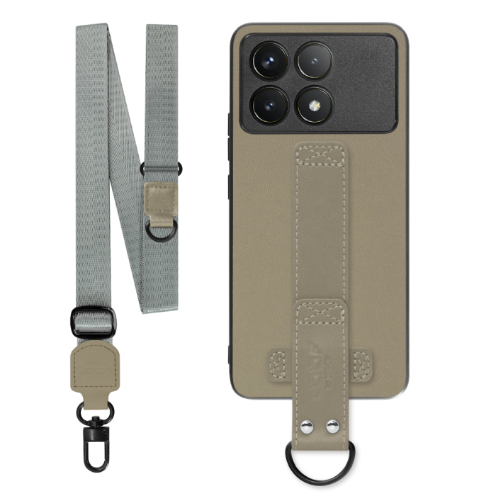 [ LOOF STRAP-SHELL (ロング+ Ver.) ] POCO F6 Pro  スマホケース 背面 ケース カバー ハードケース ショルダーベルト  本革 [ POCO F6 Pro ]