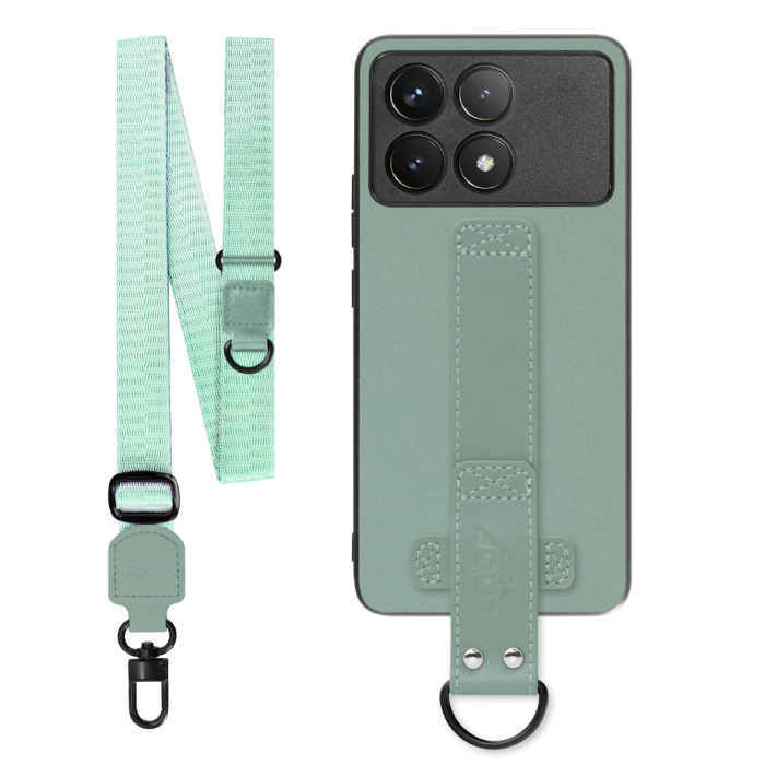 [ LOOF STRAP-SHELL (ロング+ Ver.) ] POCO F6 Pro  スマホケース 背面 ケース カバー ハードケース ショルダーベルト  本革 [ POCO F6 Pro ]