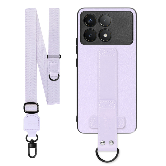[ LOOF STRAP-SHELL (ロング+ Ver.) ] POCO F6 Pro  スマホケース 背面 ケース カバー ハードケース ショルダーベルト  本革 [ POCO F6 Pro ]