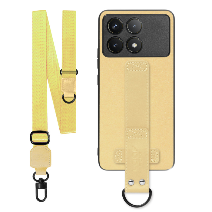 [ LOOF STRAP-SHELL (ロング+ Ver.) ] POCO F6 Pro  スマホケース 背面 ケース カバー ハードケース ショルダーベルト  本革 [ POCO F6 Pro ]