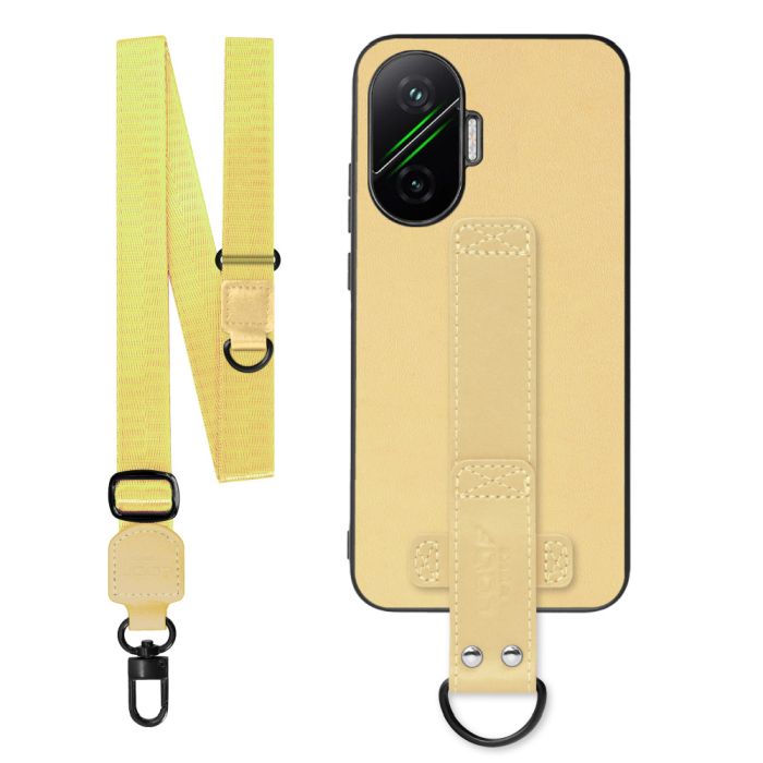 [ LOOF STRAP-SHELL (ロング+ Ver.) ] POCO F7 Xiaomi シャオミ スマホケース 背面 ケース カバー ハードケース ショルダーベルト  本革 [ POCO F7 ]
