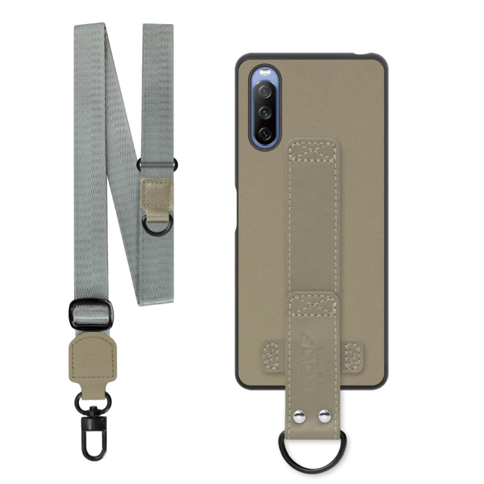 [ LOOF STRAP-SHELL (ロング+ Ver.) ] Xperia 10 IV SO-52C / SOG07  xperia10Ⅳ 10Ⅳ xperia10 スマホケース 背面 ケース カバー ハードケース ショルダーベルト  本革 [ Xperia 10 IV ]