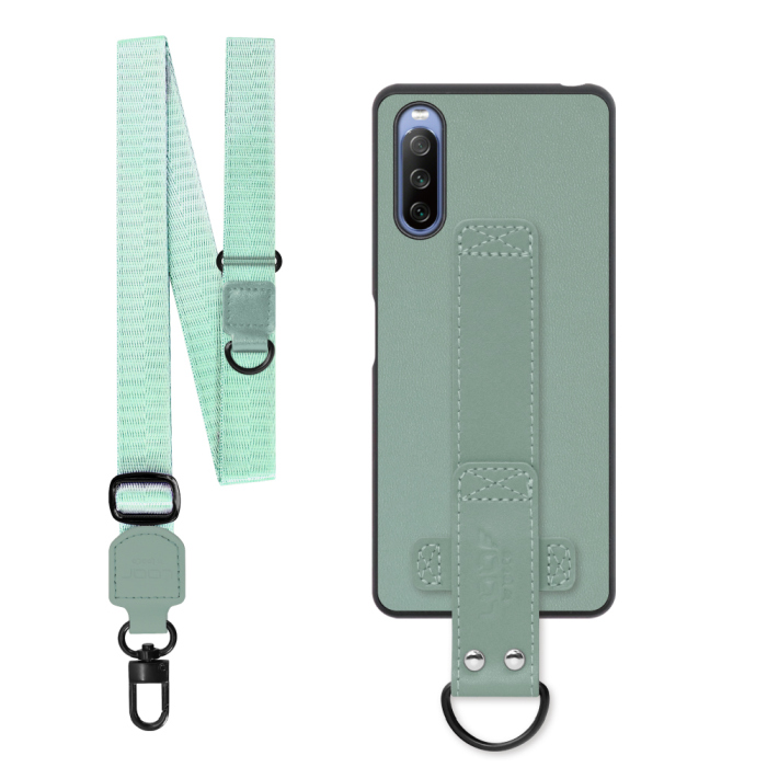 [ LOOF STRAP-SHELL (ロング+ Ver.) ] Xperia 10 IV SO-52C / SOG07  xperia10Ⅳ 10Ⅳ xperia10 スマホケース 背面 ケース カバー ハードケース ショルダーベルト  本革 [ Xperia 10 IV ]