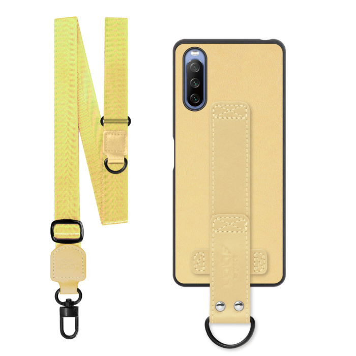 [ LOOF STRAP-SHELL (ロング+ Ver.) ] Xperia 10 IV SO-52C / SOG07  xperia10Ⅳ 10Ⅳ xperia10 スマホケース 背面 ケース カバー ハードケース ショルダーベルト  本革 [ Xperia 10 IV ]