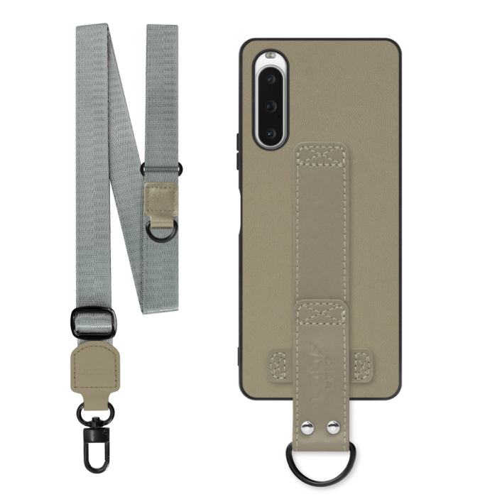 [ LOOF STRAP-SHELL (ロング+ Ver.) ] Xperia 10 V SOG11 / SO-52D 10V xperia10V スマホケース 背面 ケース カバー ハードケース ショルダーベルト  本革 [ Xperia 10 V ]