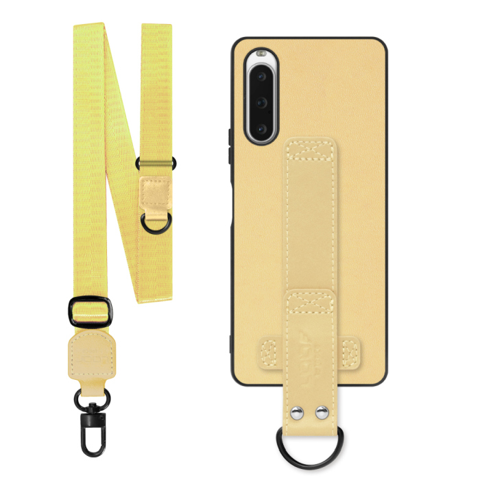 [ LOOF STRAP-SHELL (ロング+ Ver.) ] Xperia 10 V SOG11 / SO-52D 10V xperia10V スマホケース 背面 ケース カバー ハードケース ショルダーベルト  本革 [ Xperia 10 V ]