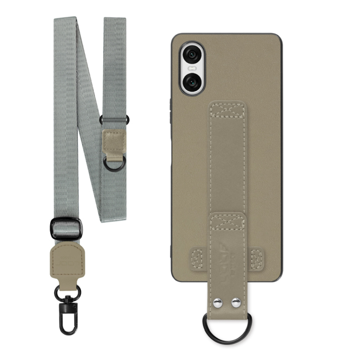 [ LOOF STRAP-SHELL (ロング+ Ver.) ] Xperia 10 VI  スマホケース 背面 ケース カバー ハードケース ショルダーベルト  本革 [ Xperia 10 VI ]